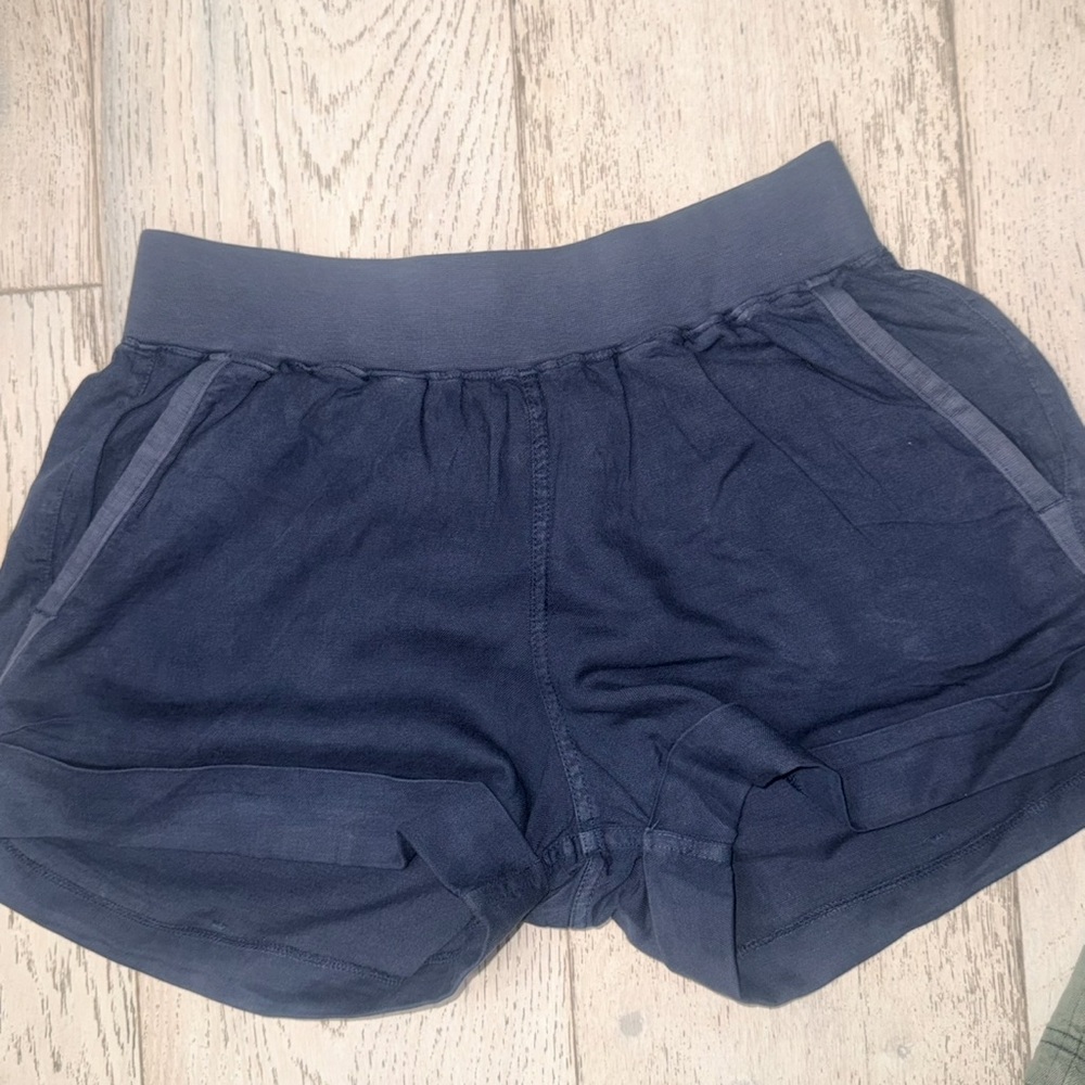 Faherity Cuffed Arlie Day linen tencel Shorts (lot bundle of 2) XS blue green - Picture 15 of 16